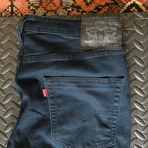 Levi's Men's 511 Slim Fit Commuter Jeans - Midnight Ride (Dark Navy)